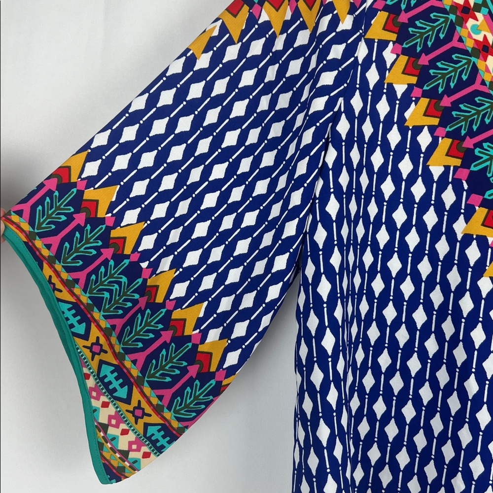 Pink Owl Multicolor Geometric Blouse - Picture 2 of 7